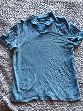 Primark Men's Sky Blue Polo Shirt